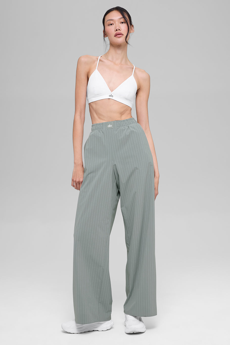 Pinstripe Daylight Boxer Pant (Regular) - Lunar Grey/White - Image 5
