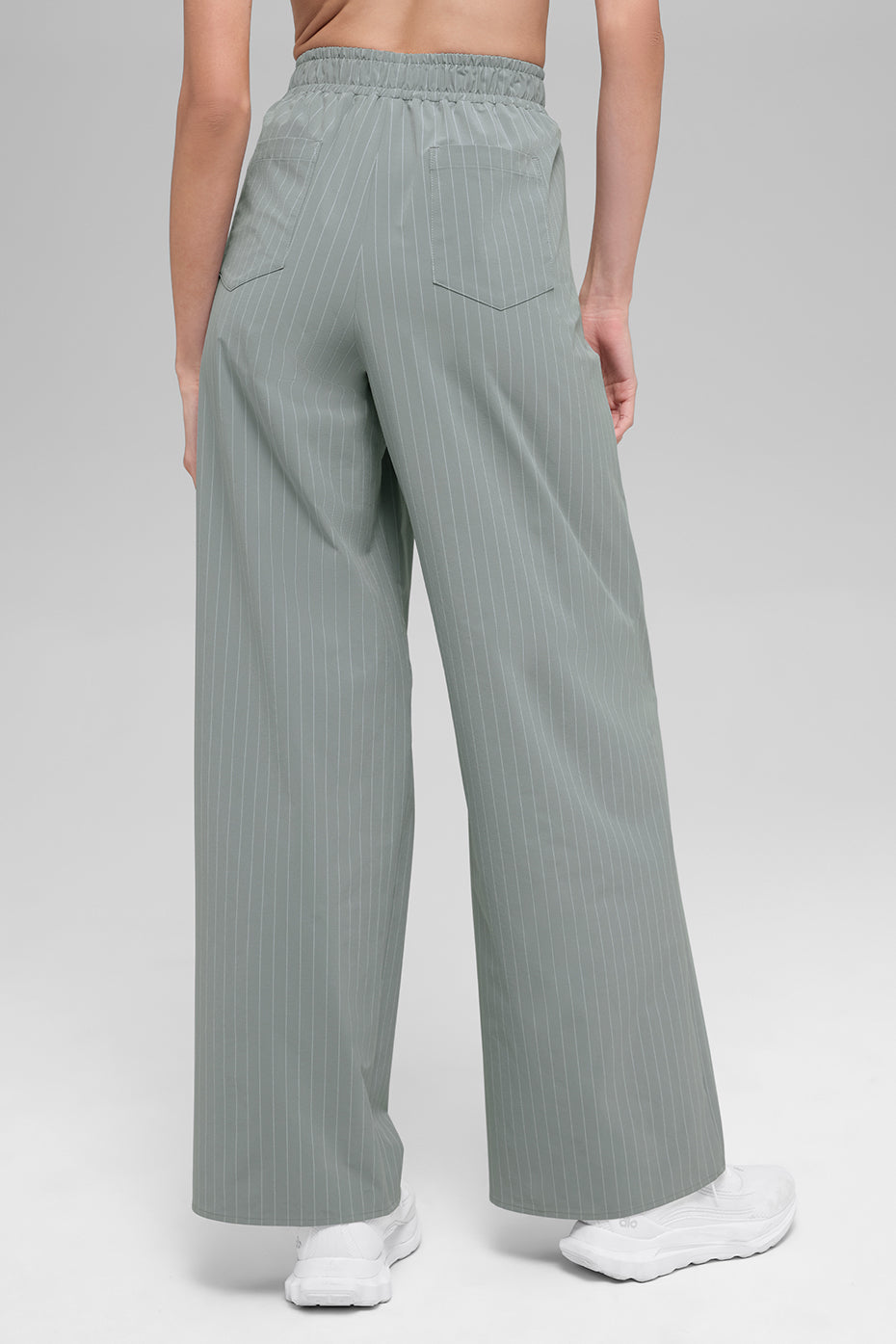 Pinstripe Daylight Boxer Pant (Regular) - Lunar Grey/White - Image 3
