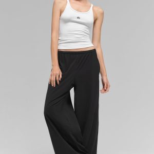 Breezy Wide Leg Pant (Regular) - Black