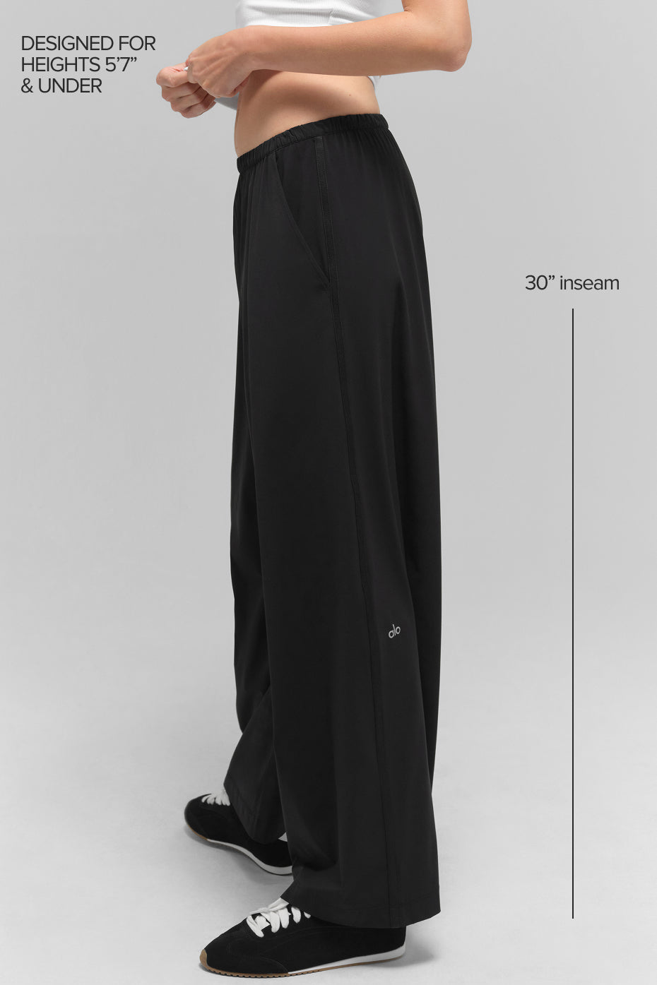 Breezy Wide Leg Pant (Regular) - Black - Image 2