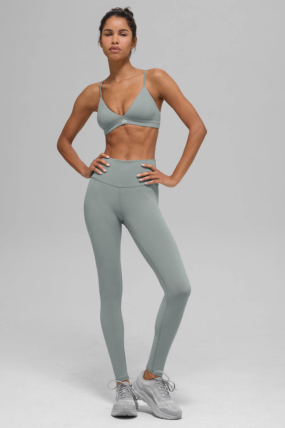 High-Waist Airbrush Legging - Lunar Grey - Image 4