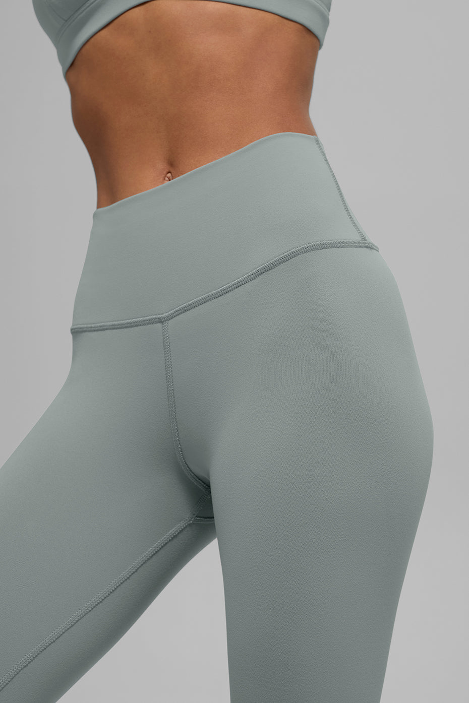 High-Waist Airbrush Legging - Lunar Grey - Image 2