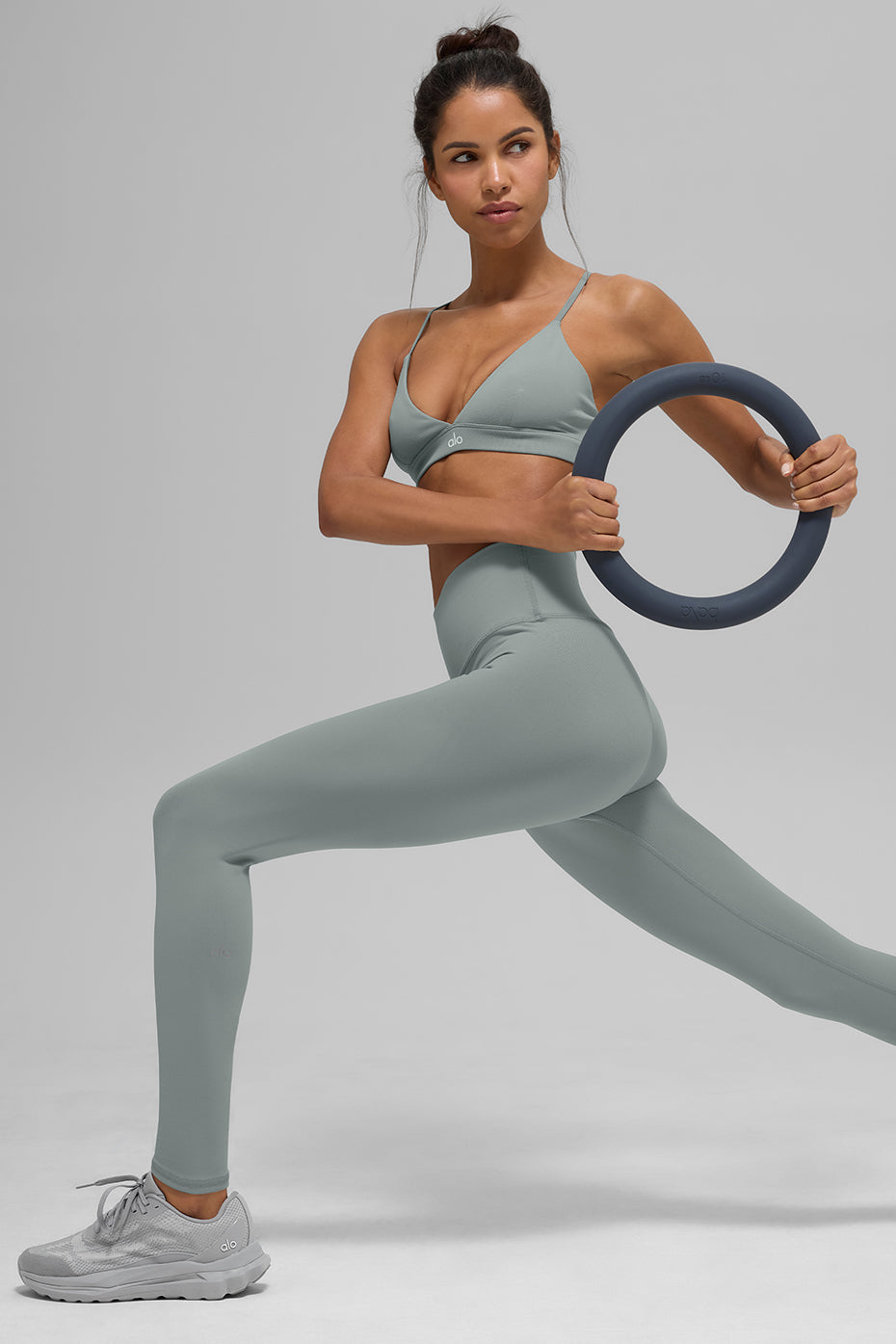 High-Waist Airbrush Legging - Lunar Grey - Image 5