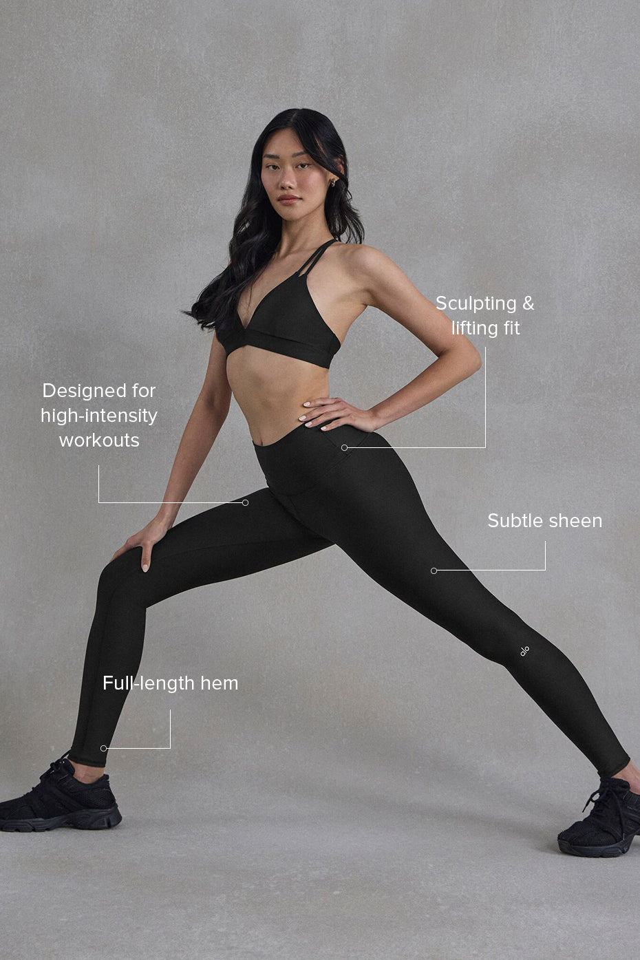 High-Waist Airlift Legging - Black - Image 2