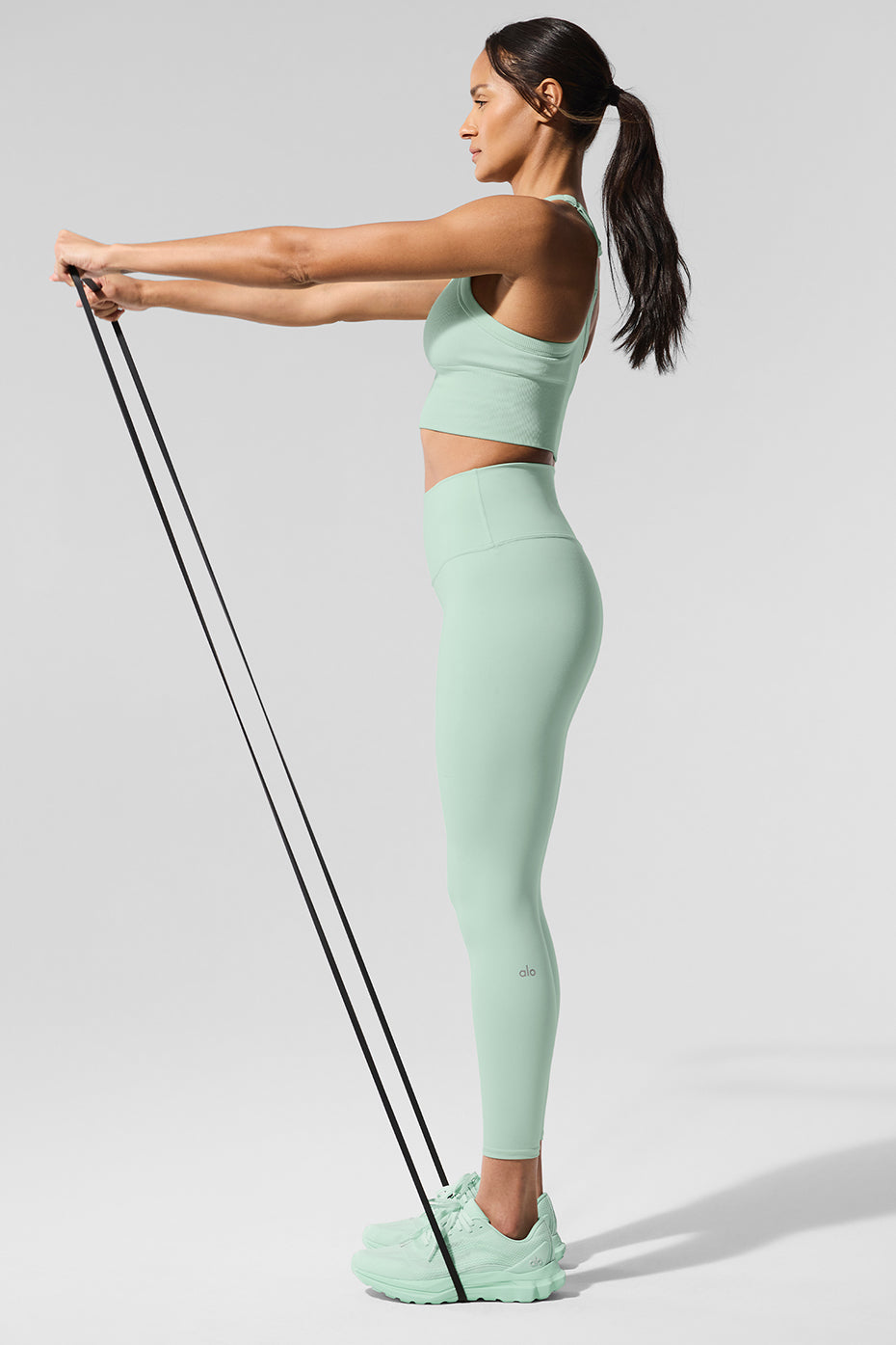 7/8 High-Waist Airbrush Legging - Spearmint