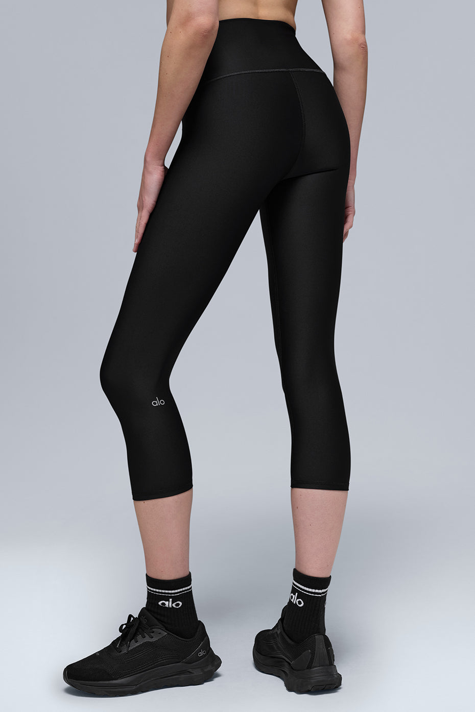 High-Waist Airlift Capri - Black - Image 2