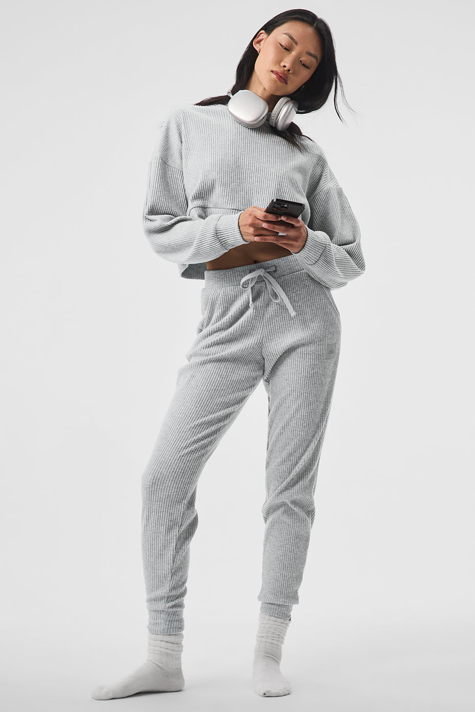 Muse Sweatpant - Athletic Heather Grey - Image 5