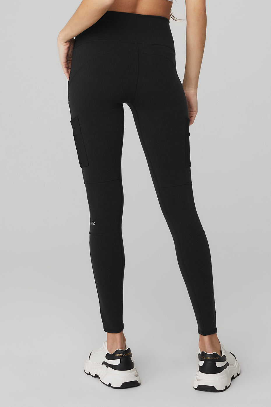 High-Waist Cargo Legging - Black - Image 2