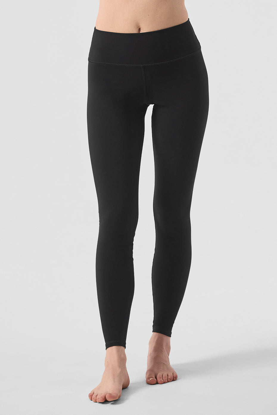 High-Waist Solid Vapor Legging - Black - Image 2