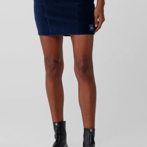 Micro Corduroy Winter Break Mini Skirt - Navy