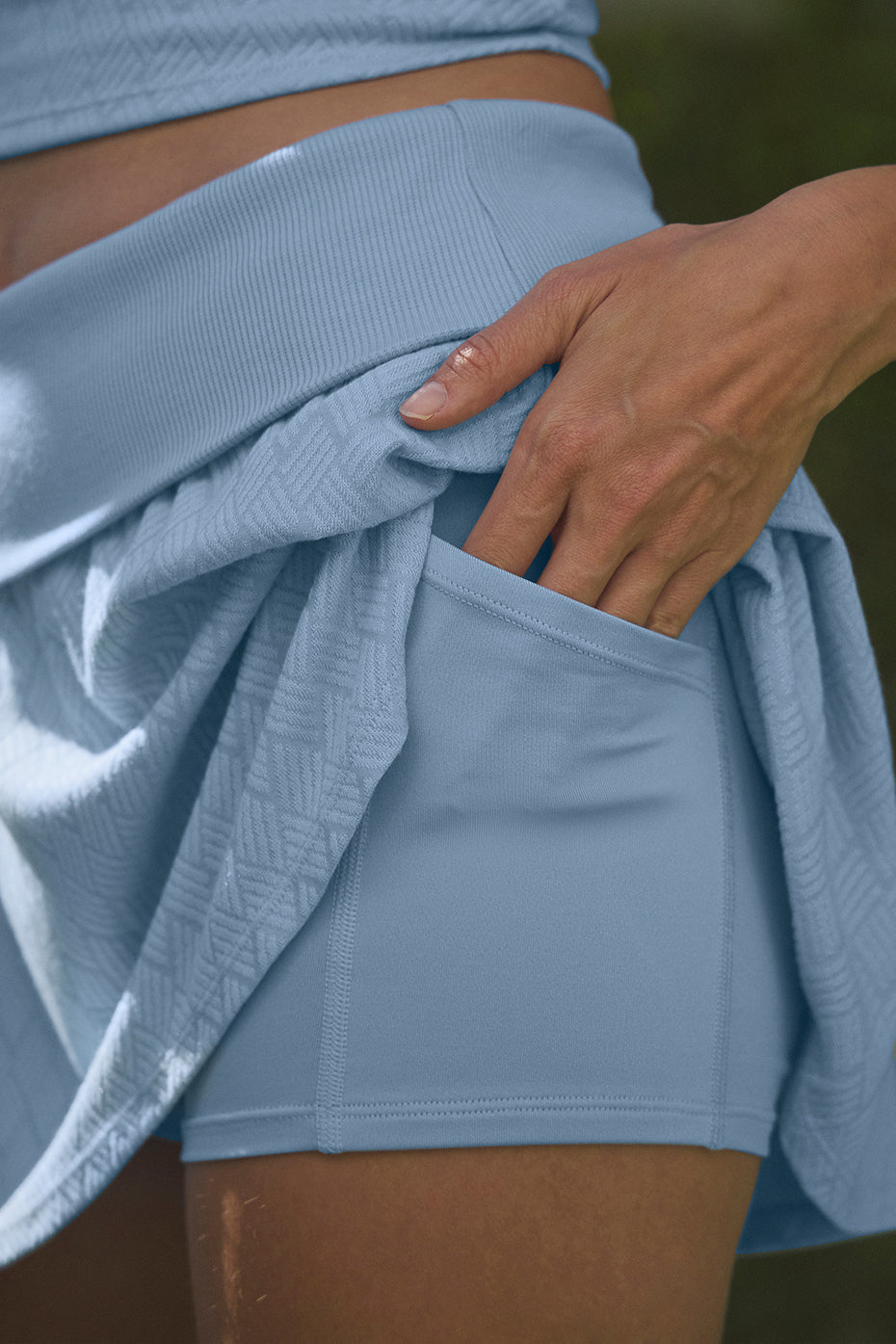 Doubles Only Skirt - Seashell Blue - Image 2