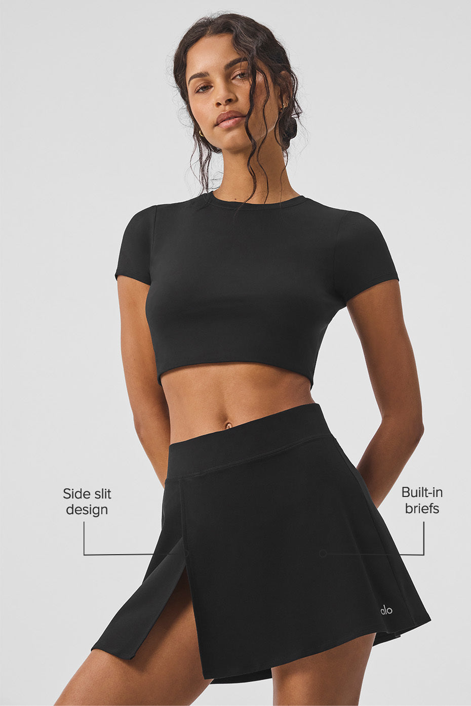 Alosoft Backspin Skirt - Black - Image 2