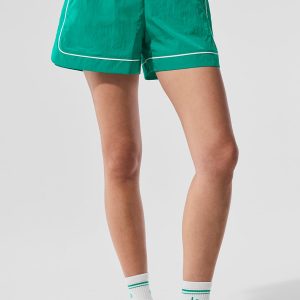 Motivate Track Short - Spruce Green/White