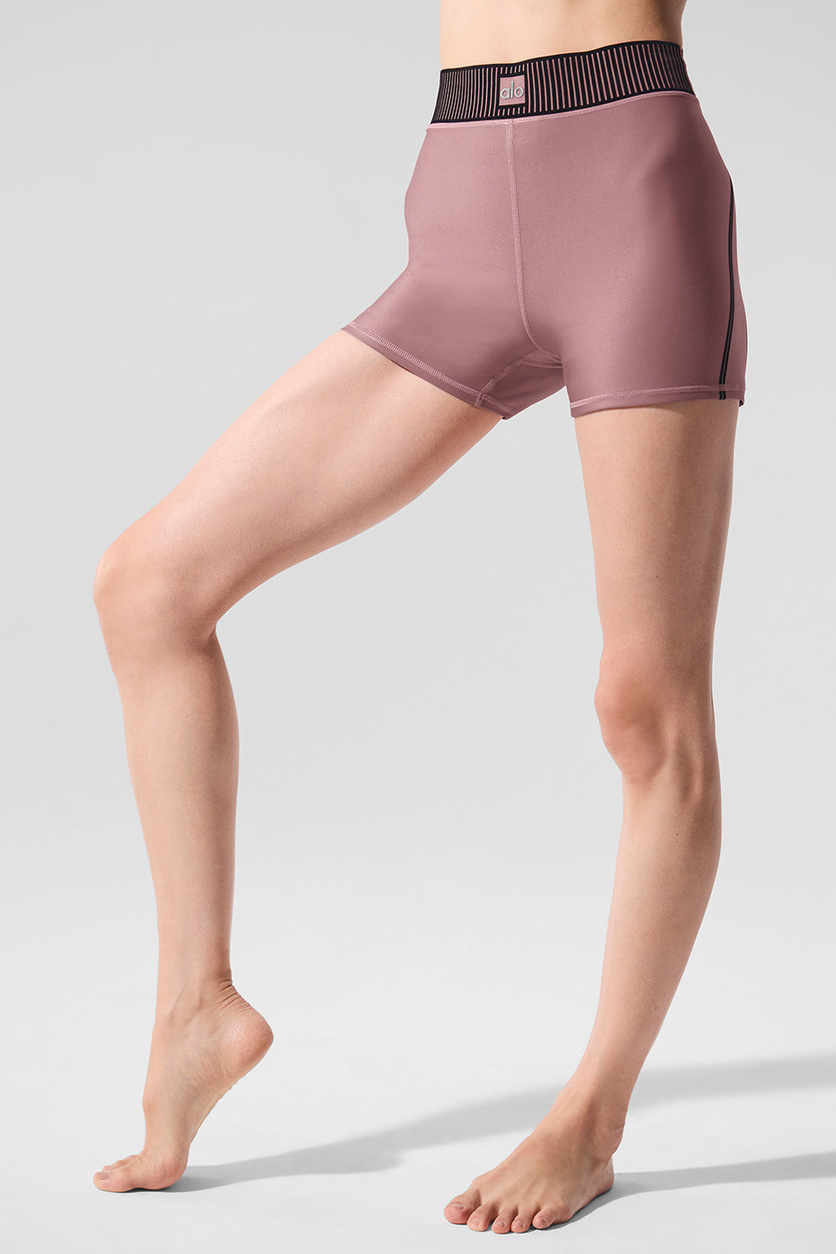 Airlift High-Waist Line Up Short - Smoky Quartz - Image 4