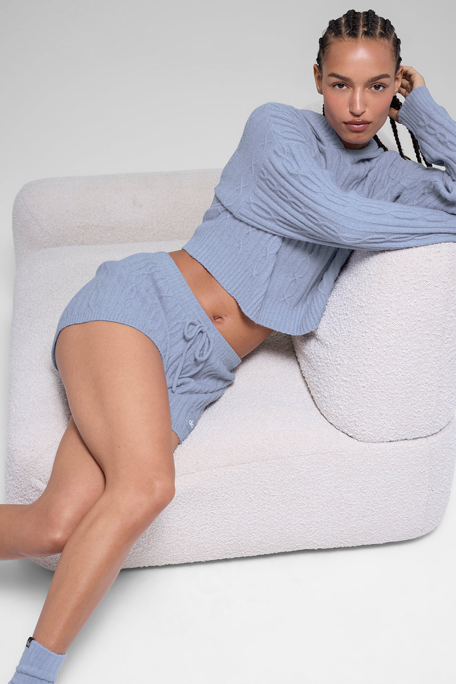 Cable Knit Winter Bliss Short - Winter Frost - Image 5