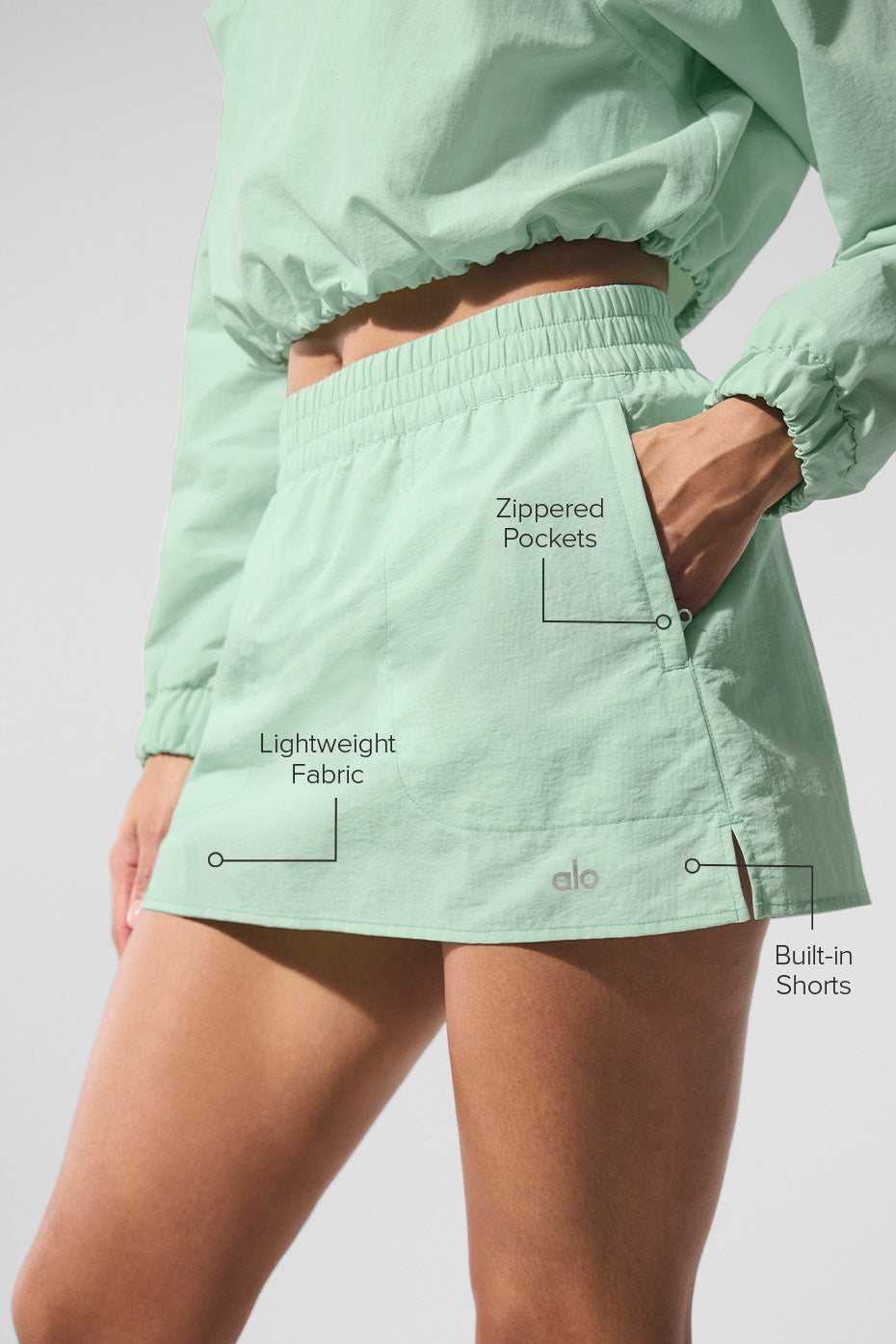 Alumni Tennis Skirt - Spearmint - Image 2