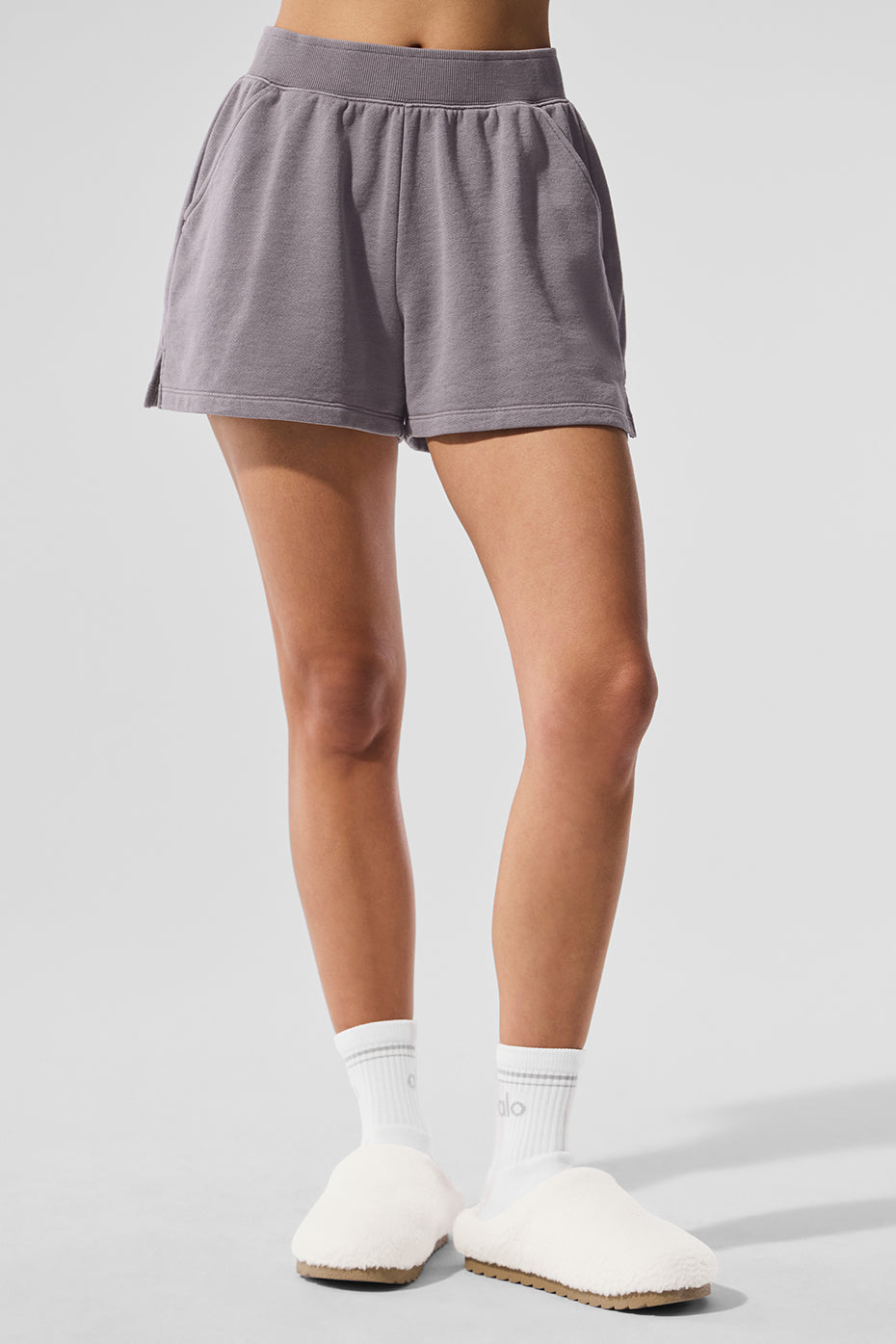 Washed Low Key Sweat Short - Cool Grey Wash - Image 2