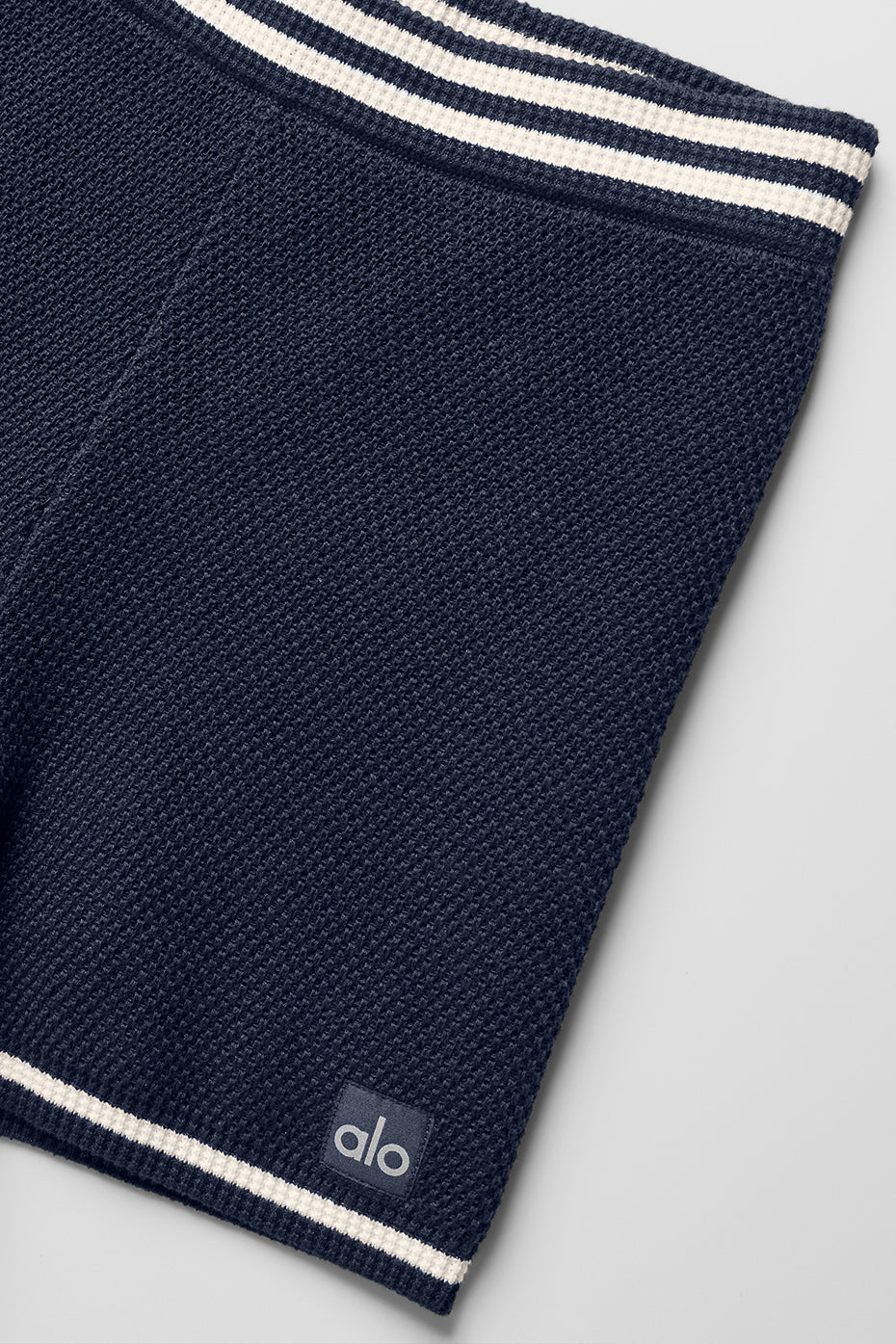 Tennis Club Sweater Knit Hot Short - Navy/Ivory - Image 6