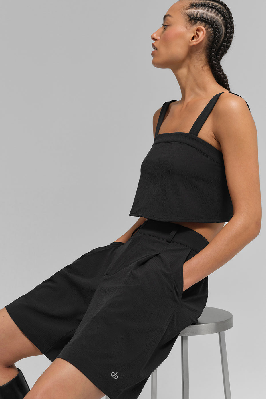 High-Waist Dreamscape Short - Black - Image 4