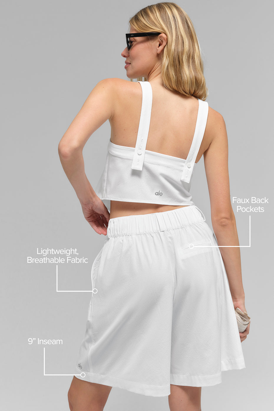 High-Waist Dreamscape Short - Semi Sheer White - Image 2