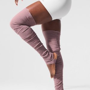Goddess Leg Warmers - Smoky Quartz Heather