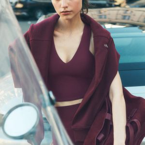 Airbrush Real Bra Tank - Burgundy