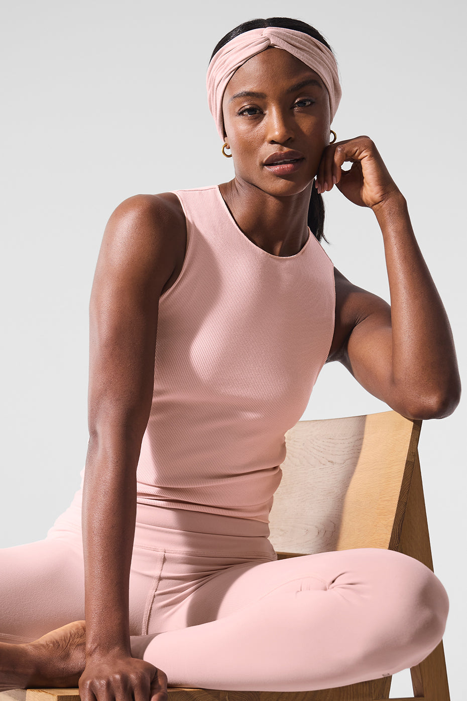 Ribbed En Pointe Tank - Pink Quartz - Image 6