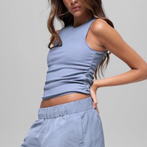 Ribbed En Pointe Tank - Winter Frost