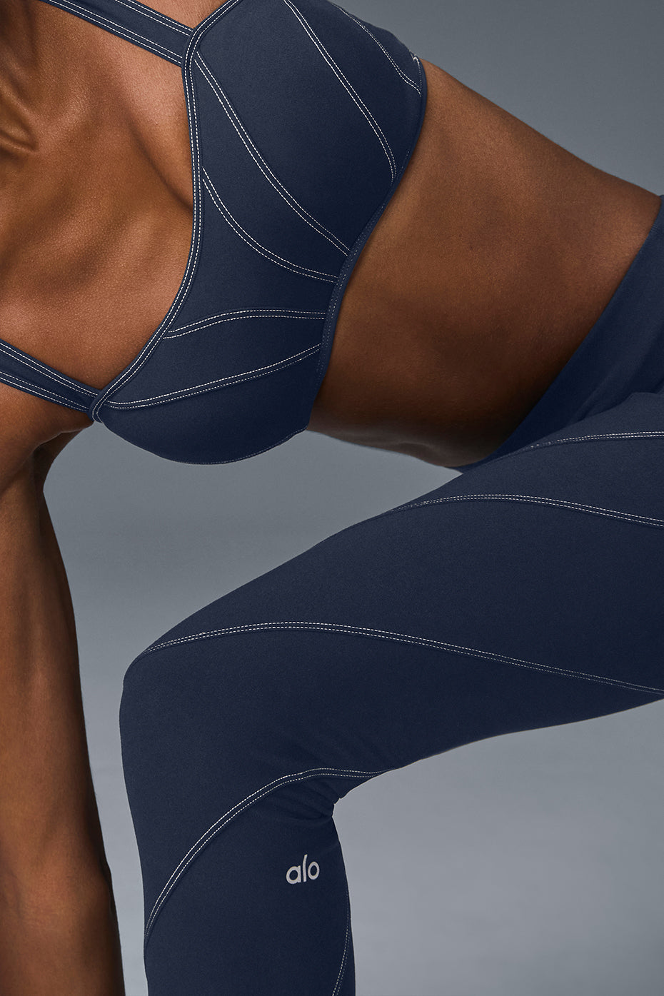 Alosoft Sunray Bra - Navy/Ivory - Image 5