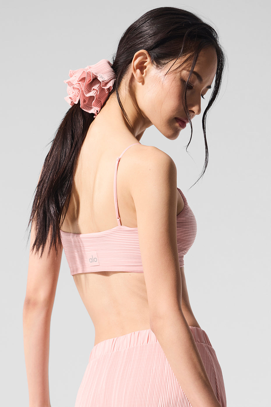 Micro Plisse Game On Bra - Pink Quartz - Image 3