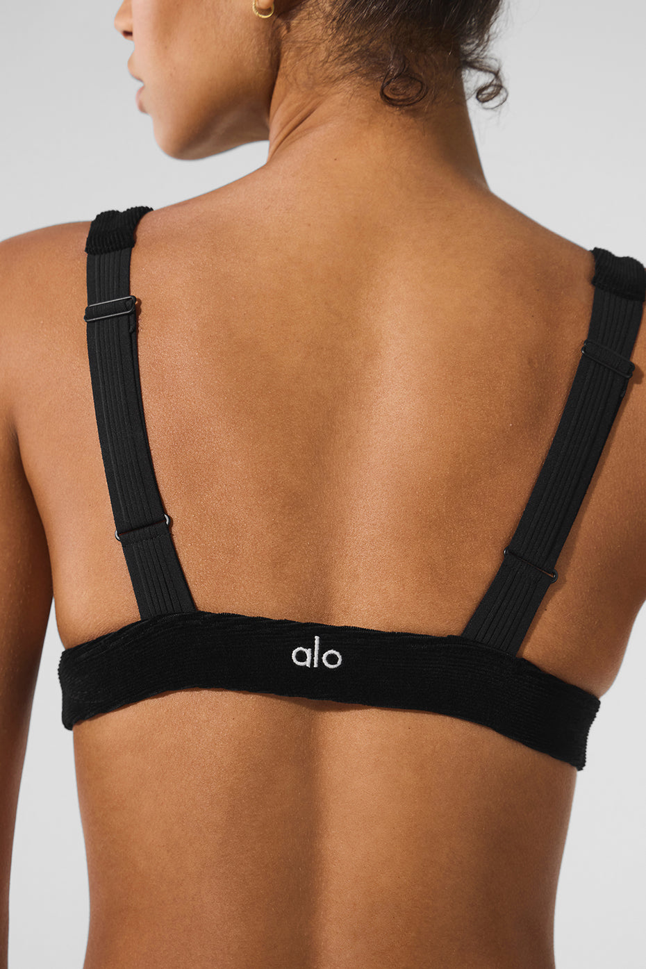 Micro Corduroy Dreamer Bra - Black - Image 4