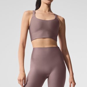 Airlift Sleek Bra Tank - Mushroom