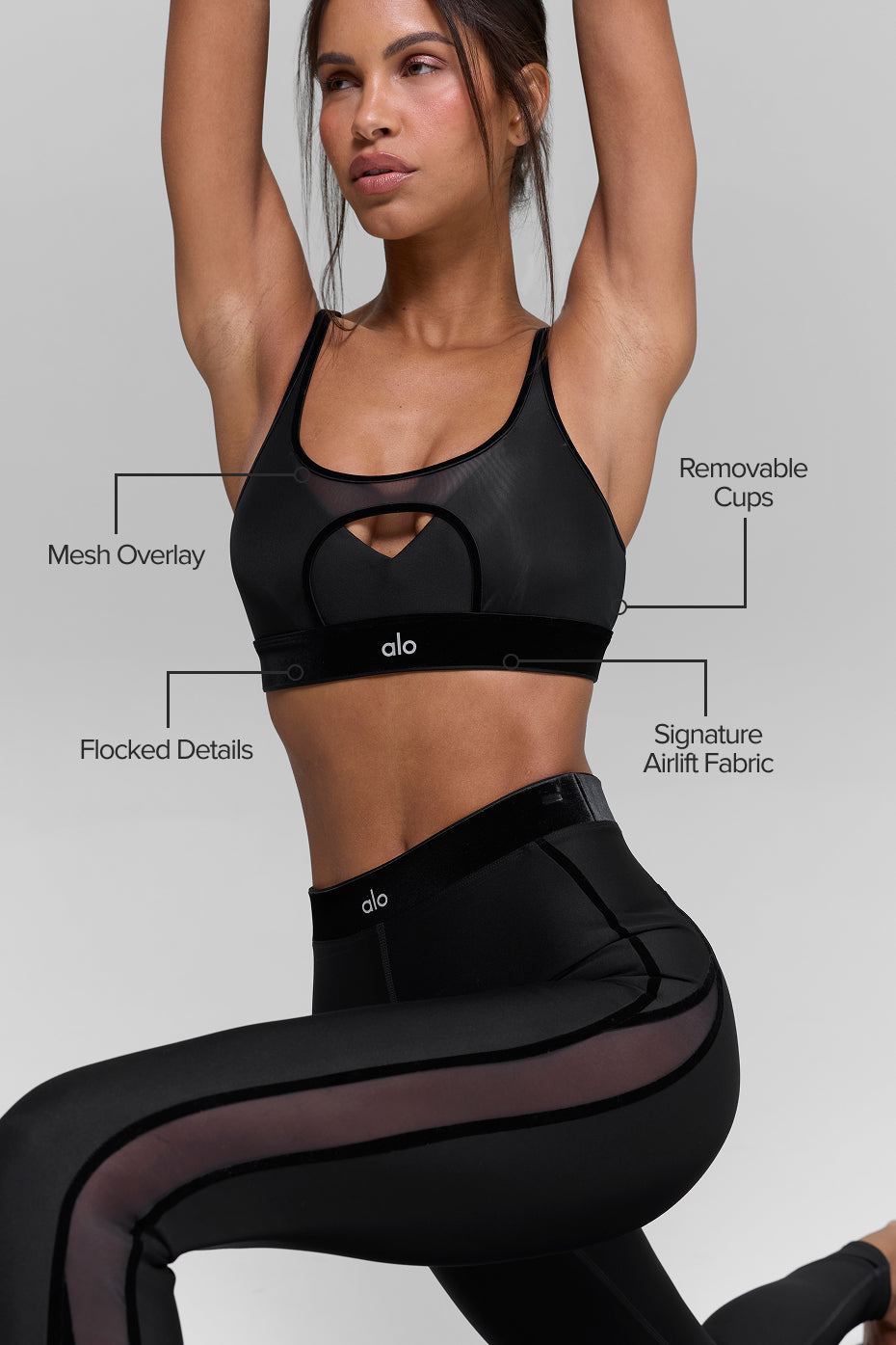 Airlift Moonlight Bra - Black - Image 2