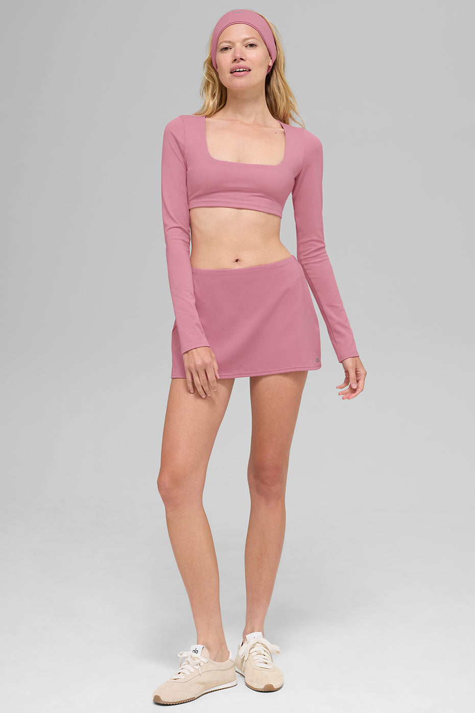 ALO Softsculpt Precision Long Sleeve Bra - Pink Wild Rose - Image 4