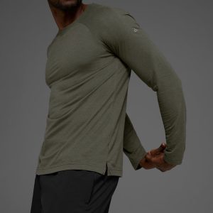Triumph Long Sleeve Tee - Stealth Green